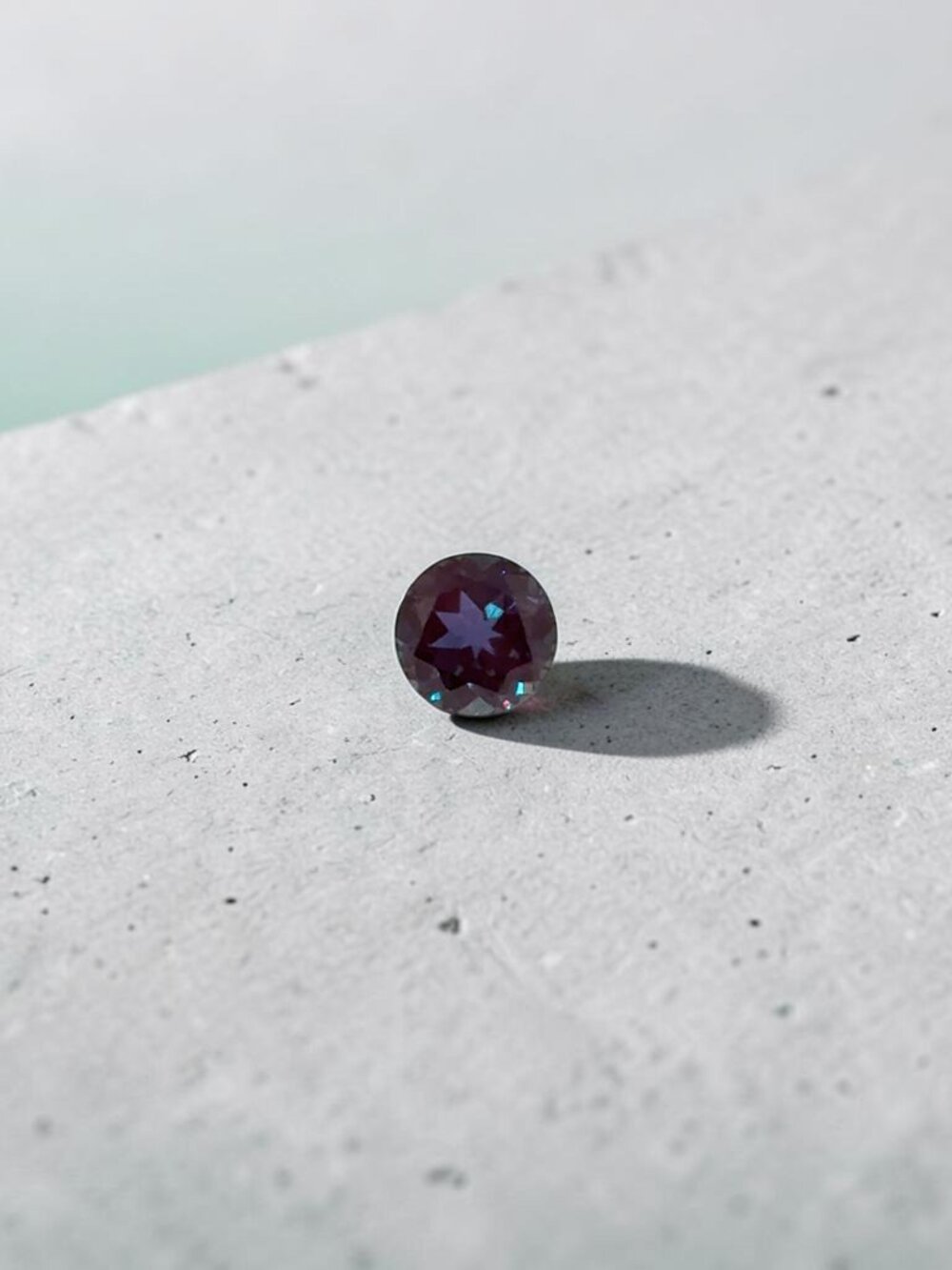 2.54 Carat Round Lab Created Alexandrite Gemstone